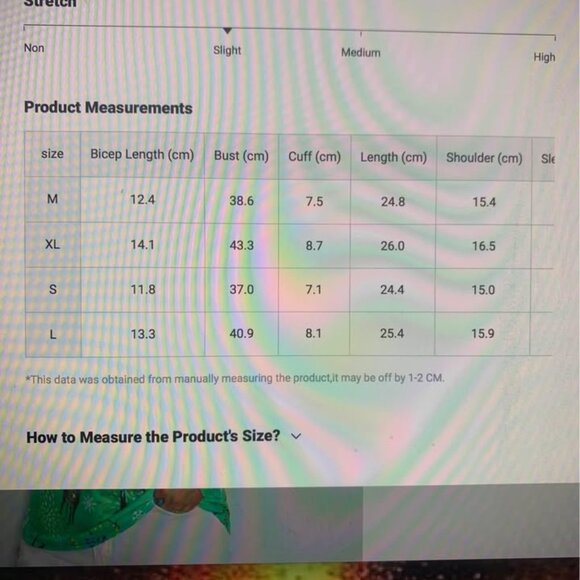 Ladies size Large Green print Christmas Shirt - Picture 7 of 10